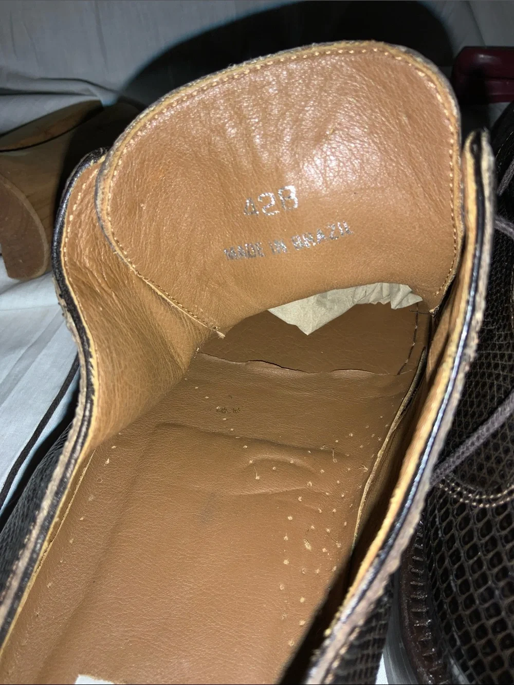 NWOB David Eden Jeremiah Men’s Genuine Crocodile 🐊 leatherdress Shoes. Sz. 13.